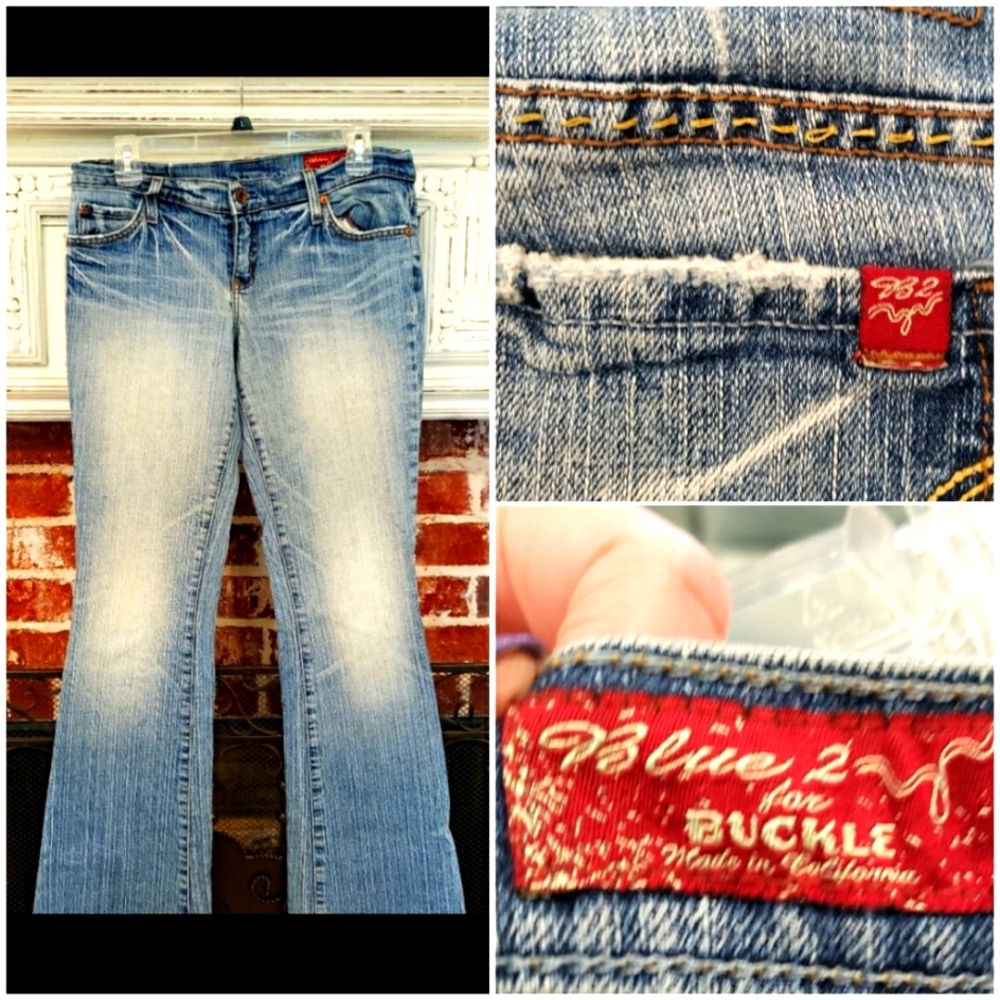 BUCKLE BLUE2 jeans stretch, boot cut size 30 inch waist